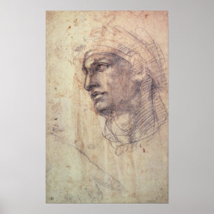 Póster Estudio de la cabeza