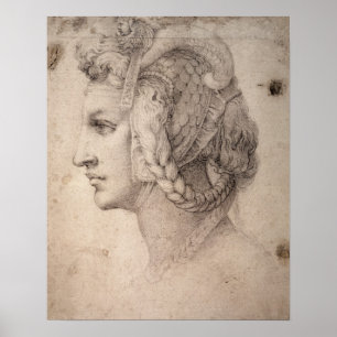 Póster Estudio de la cabeza