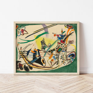 Póster Estudio de la frontera verde   Kandinsky