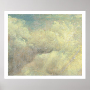 Póster Estudio de la nube, c.1821 (aceite en lona)