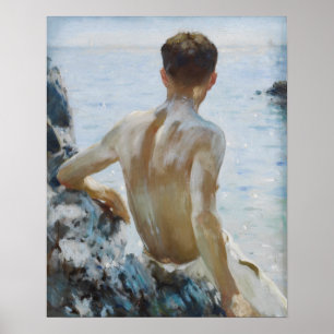 Póster Estudio de la playa