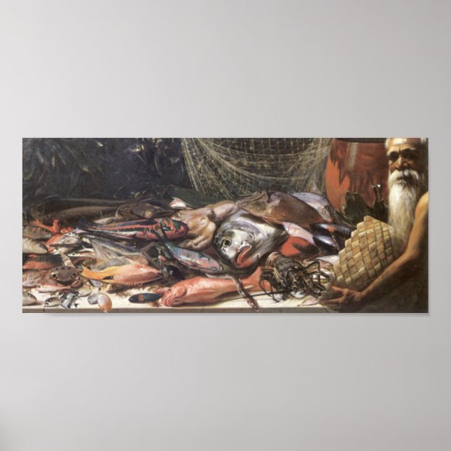 Póster "Estudio de los peces hawaianos" - Poster de Huber (Frente)