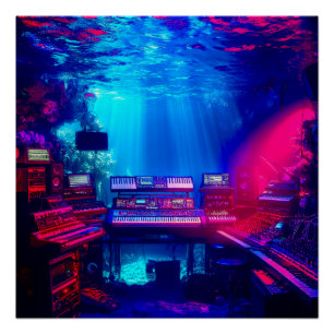 Póster Estudio de Música Subacuático