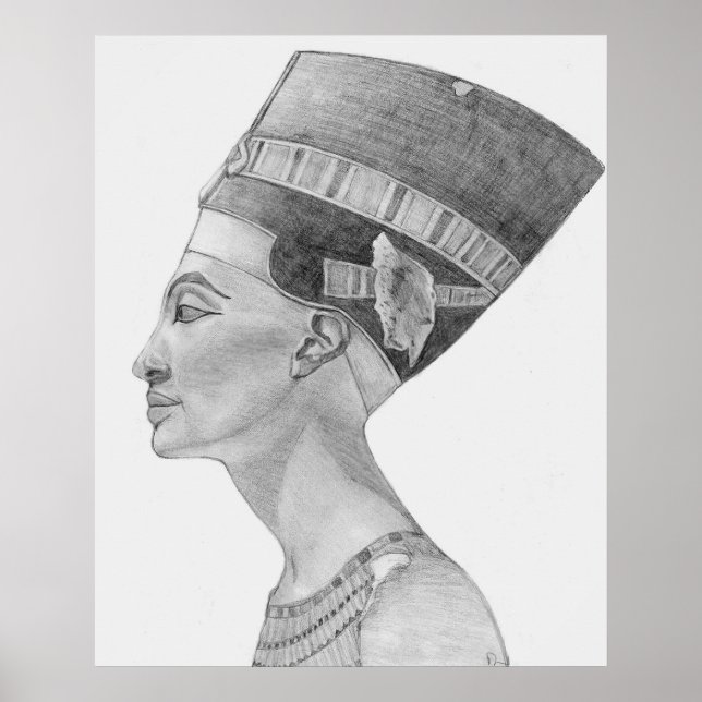 Póster estudio de nefertiti (Frente)