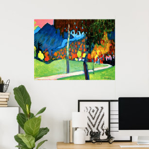 Póster Estudio de otoño en Oberau por Kandinsky