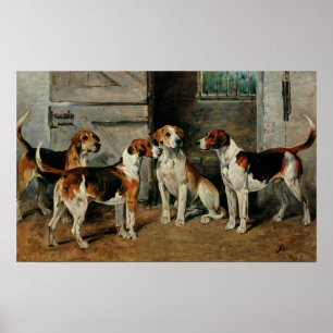 Póster Estudio de perros