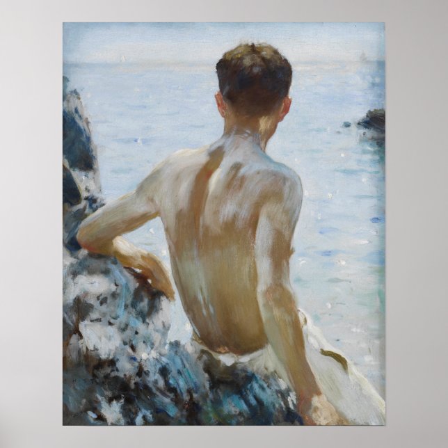 Póster Estudio de playa (Frente)