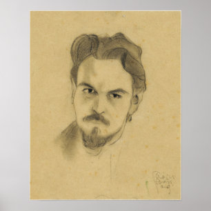 Póster Estudio de retrato de Anton Peschka 1909 de Schiel