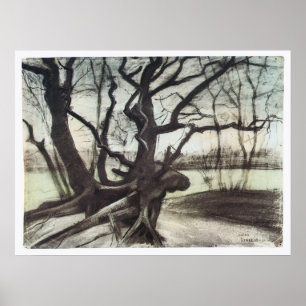 Póster Estudio de un árbol de Vincent van Gogh
