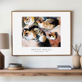 Póster Estudio de un gato | Katzenstudien (1909) August M