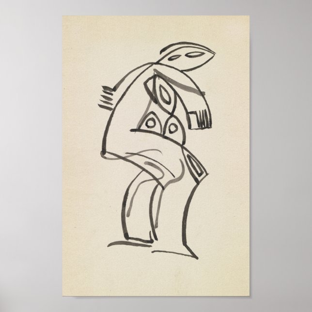 Póster Estudio de una figura femenina | Henri Gaudier-Brz (Frente)