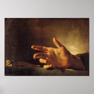 Póster Estudio de una mano