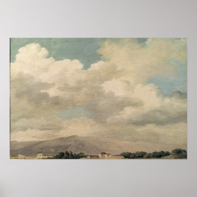 Póster Estudio del cielo en Quirinal (Frente)