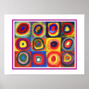 Póster Estudio del color de Wassily Kandinsky