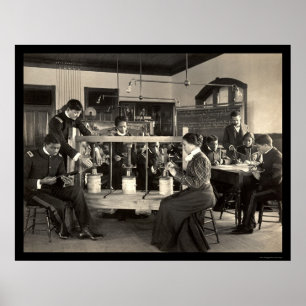 Póster Estudio en el instituto de Hampton, VA 1899 del