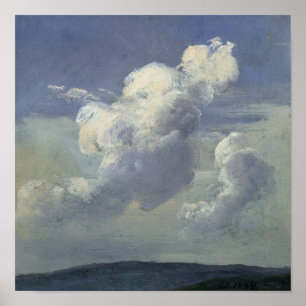 Póster Estudio en la nube, 1832