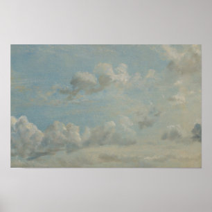 Póster Estudio en la nube - John Constable