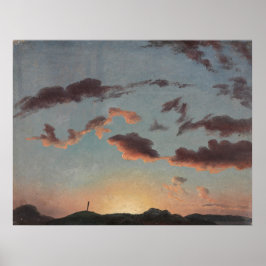 Póster Estudio en la nube (nubes en el cielo) (de Knud Ba