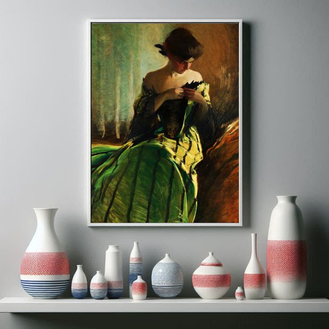 Póster Estudio en negro y verde de John White Alexander (Subido por el creador)