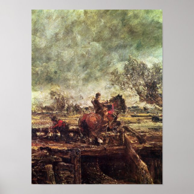 Póster Estudio para el caballo saltante (Frente)