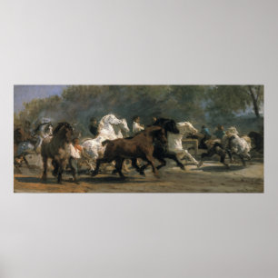 Póster Estudio para el Horsemarket, 1900
