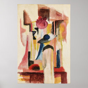 Póster Estudio para escaparate brillante   August Macke