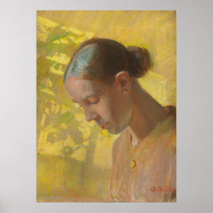 Póster Estudio para la cabeza de Seamstress en los años 1