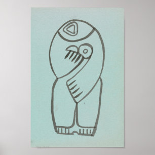 Póster Estudio para la madre y el niño   Henri Gaudier-Br