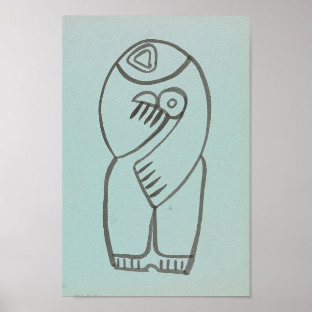 Póster Estudio para la madre y el niño | Henri Gaudier-Br (Frente)