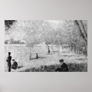Póster Estudio para un domingo en La Grande Jatte
