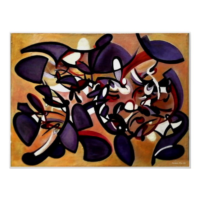 Póster "Estudio pintado para formación silenciosa", Poste (Anverso)