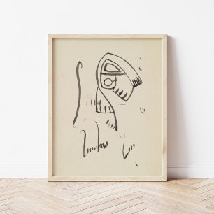 Póster Estudios esculturales Henri Gaudier-Brzeska