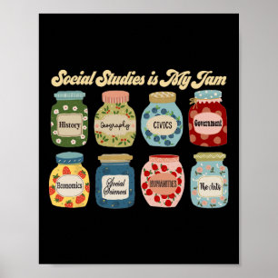 Póster Estudios Sociales Son Mi Pasión Profesor De Histor