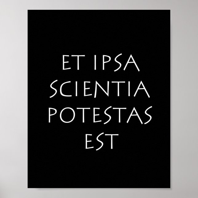 Póster Et ipsa science potestas est (Frente)