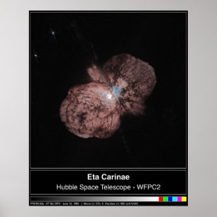 Póster Eta Carinae Hubble Telescope Photo