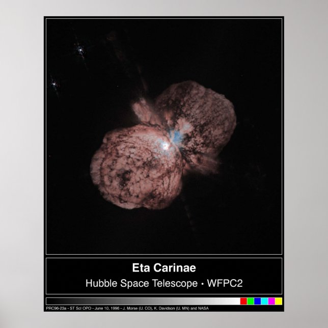 Póster Eta Carinae Hubble Telescope Photo (Frente)