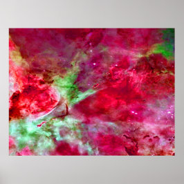 Póster Eta Carinae Nebula Poster de valor rojo mejorado