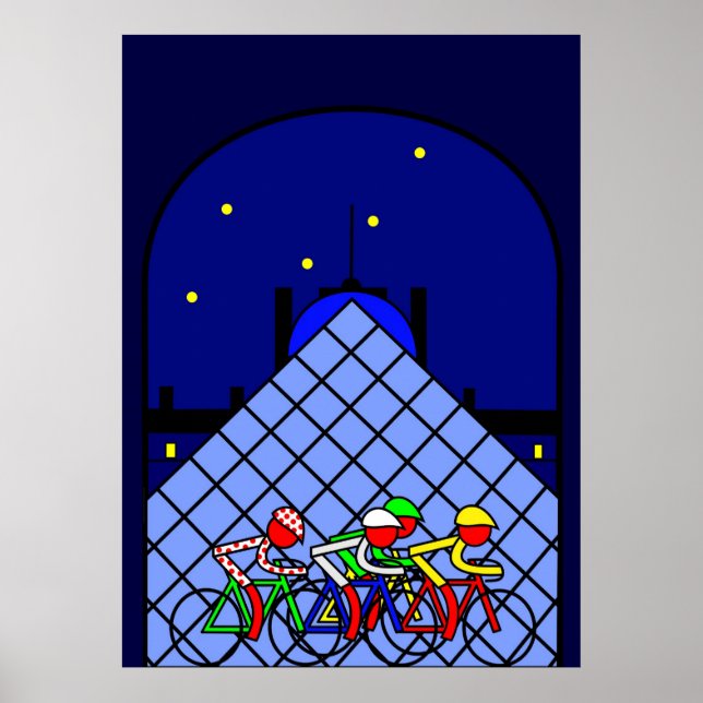 Póster Etapa 21 - La pirámide del Louvre (Frente)