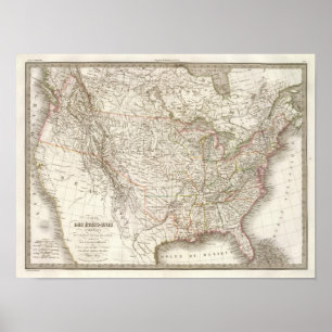 Póster EtatsUnis d'Amerique - Estados Unidos de América