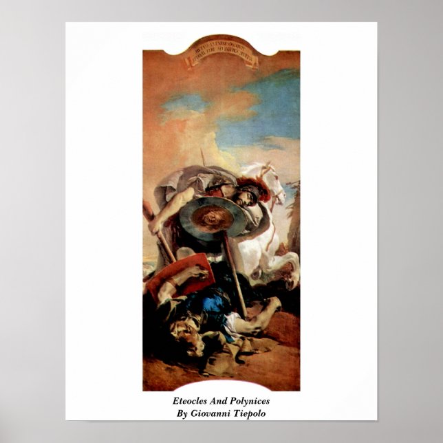 Póster Eteocles Y Polinías De Giovanni Tiepolo (Frente)