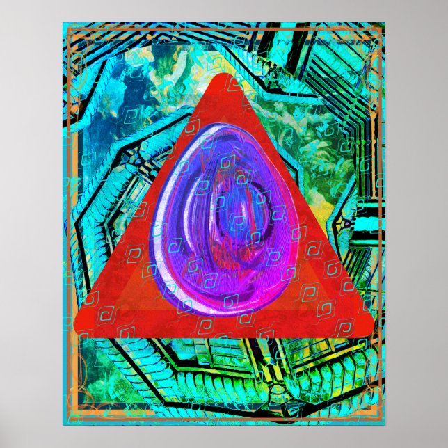 Póster Éter elemental dentro de la ayuda a la meditación  (Frente)