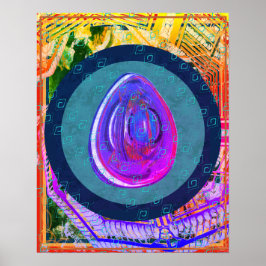 Póster Éter Elemental Dentro De La Ayuda De Meditación Aé