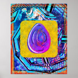 Póster Éter elemental dentro de la Tierra Meditación Ayud