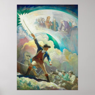 Póster Ethan Allen, predecesor de la Independencia de Wye
