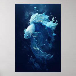 Póster Ethereal Betta Fish Natación