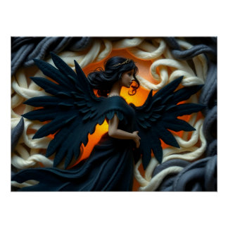 Póster Ethereal Felt Angel