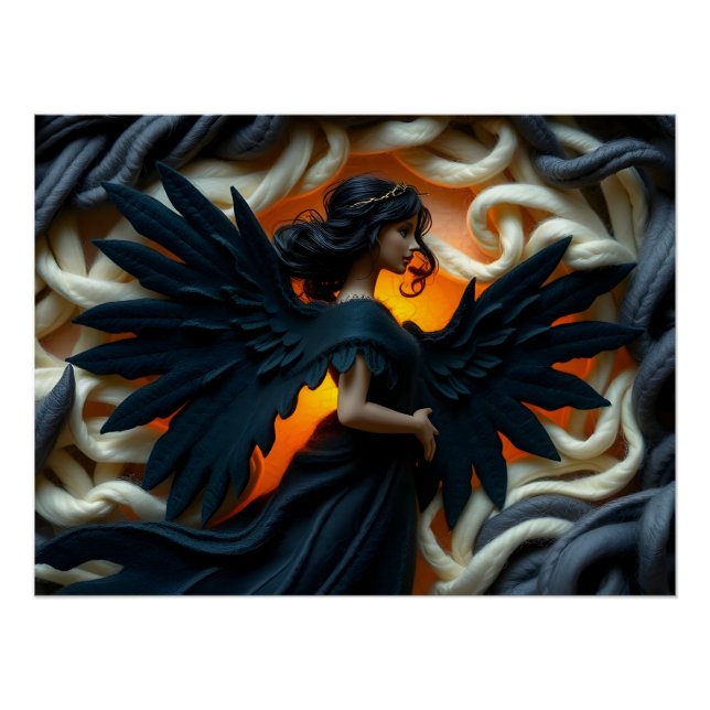 Póster Ethereal Felt Angel (Anverso)