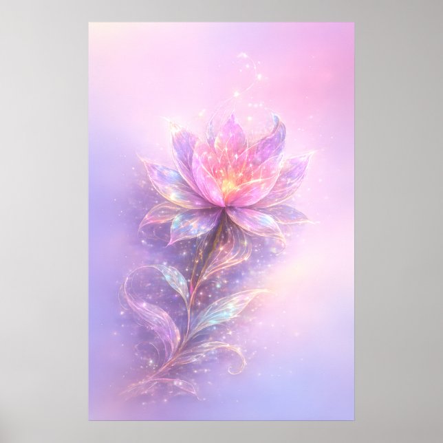 Póster Ethereal Lotus Light (Frente)