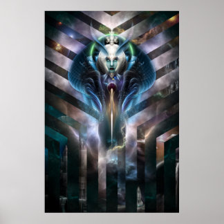 Póster Ethereal Queen Of Galaxy Archival Poster