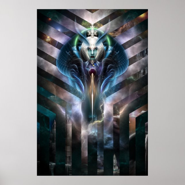 Póster Ethereal Queen Of Galaxy Archival Poster (Frente)